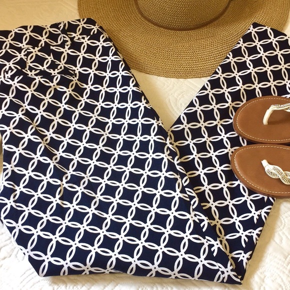 Crown & ivy Geo Print Ankle Length Trousers - Picture 10 of 10